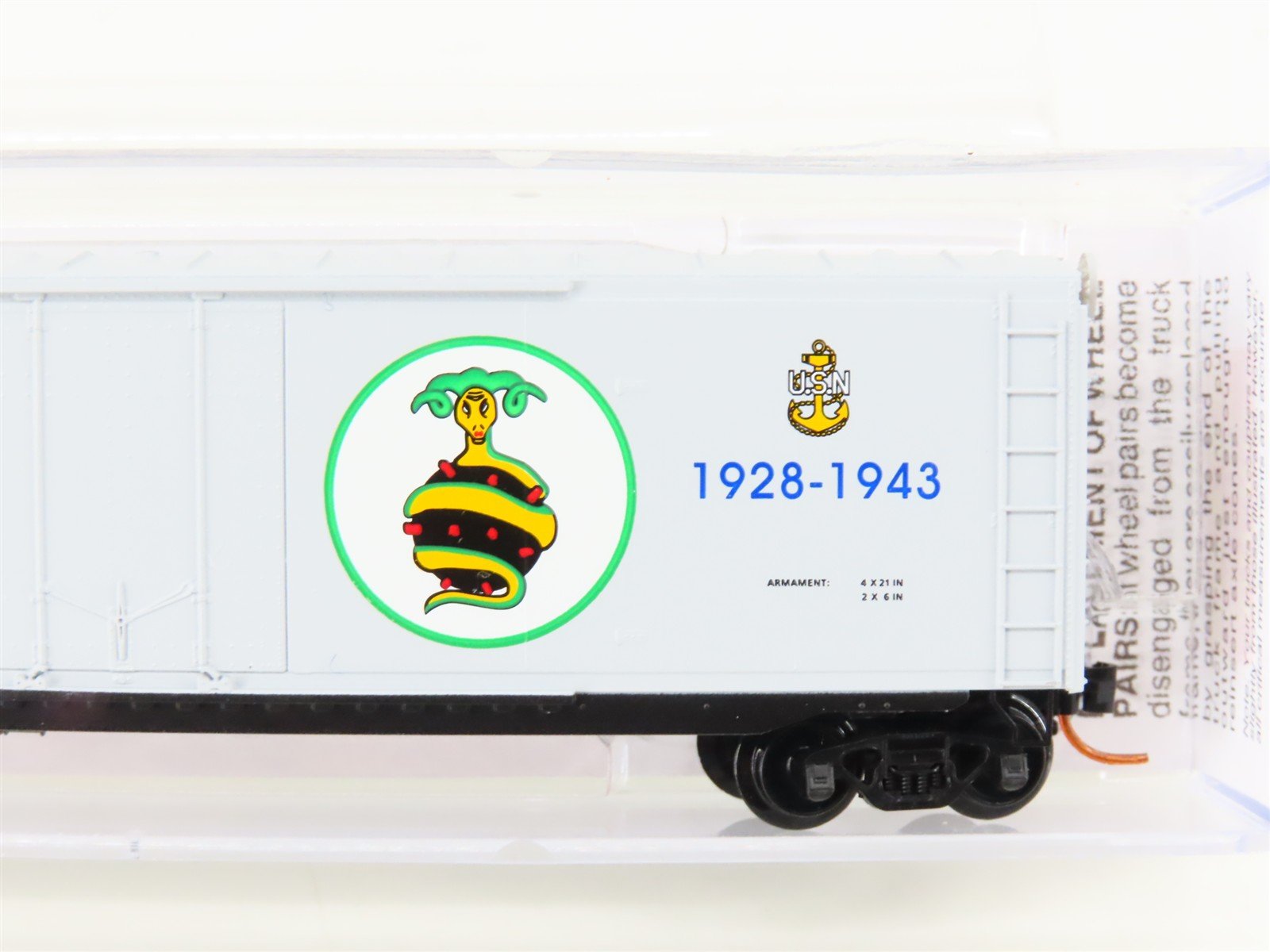 N Scale Micro-Trains MTL 03800408 USS Argonaut 50' Plug Door Box Car #SS-166