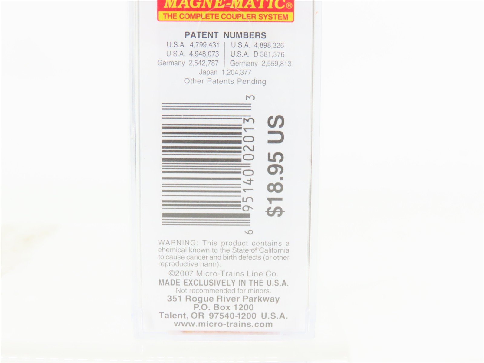 N Scale Micro-Trains MTL 03800408 USS Argonaut 50' Plug Door Box Car #SS-166