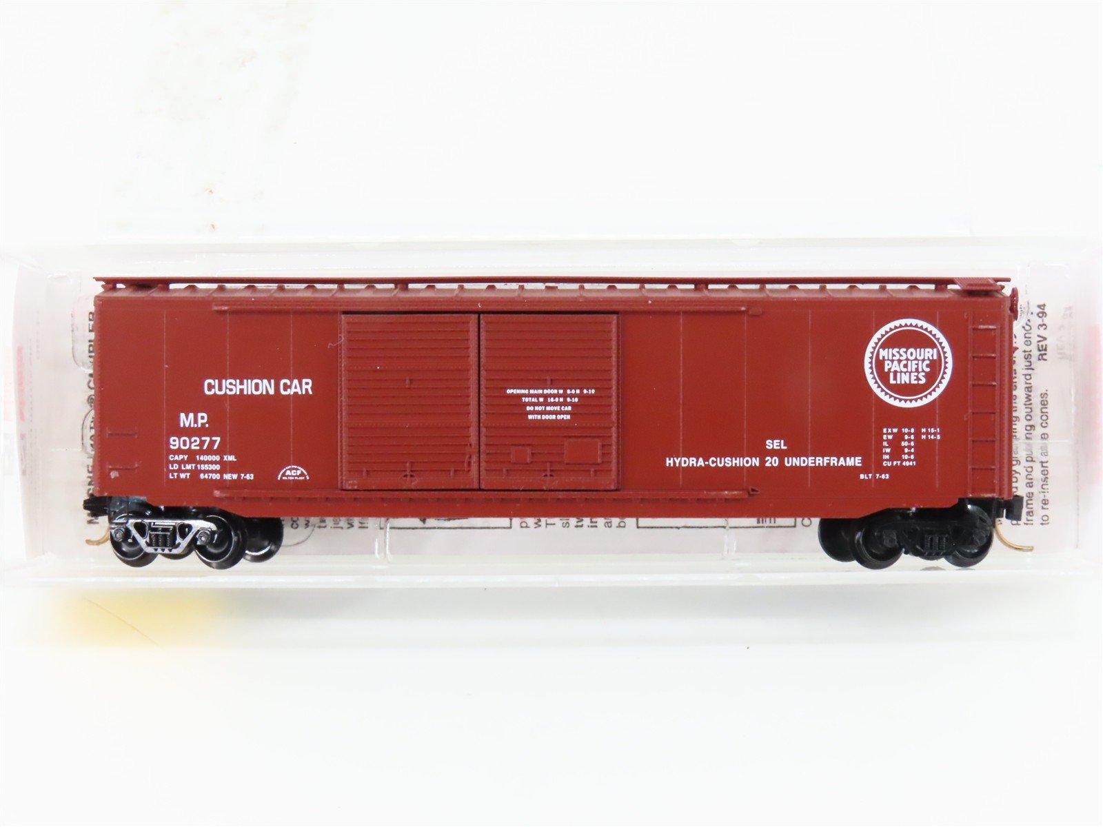 N Micro-Trains MTL 34190 MP Missouri Pacific 50' Double Door Box Car #90277