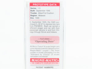 N Scale Micro-Trains MTL 02000705 C&EI Chicago & Eastern Illinois 40' Box Car #5