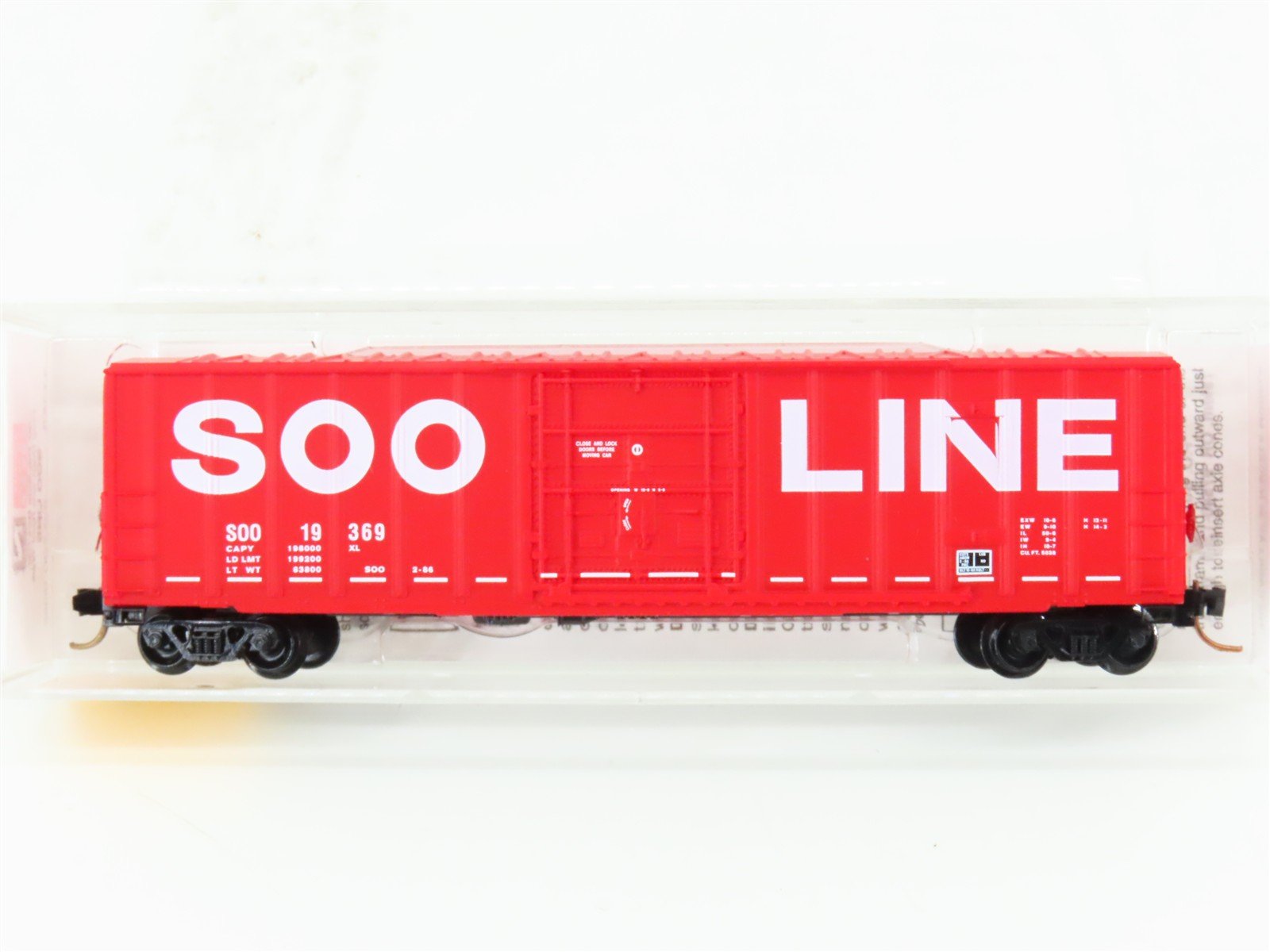 N Scale Micro-Trains MTL 27260 SOO Line 50' Plug Door Box Car #19369