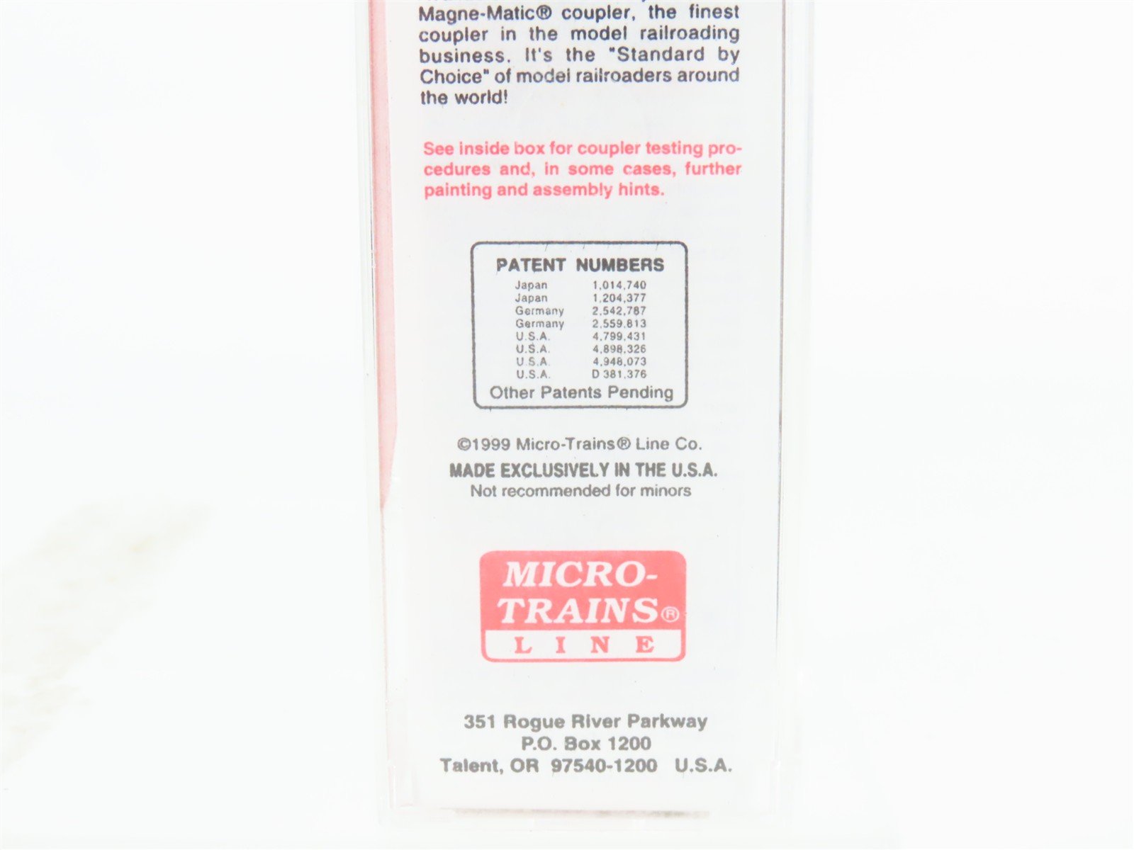 N Scale Micro-Trains MTL 27260 SOO Line 50' Plug Door Box Car #19369