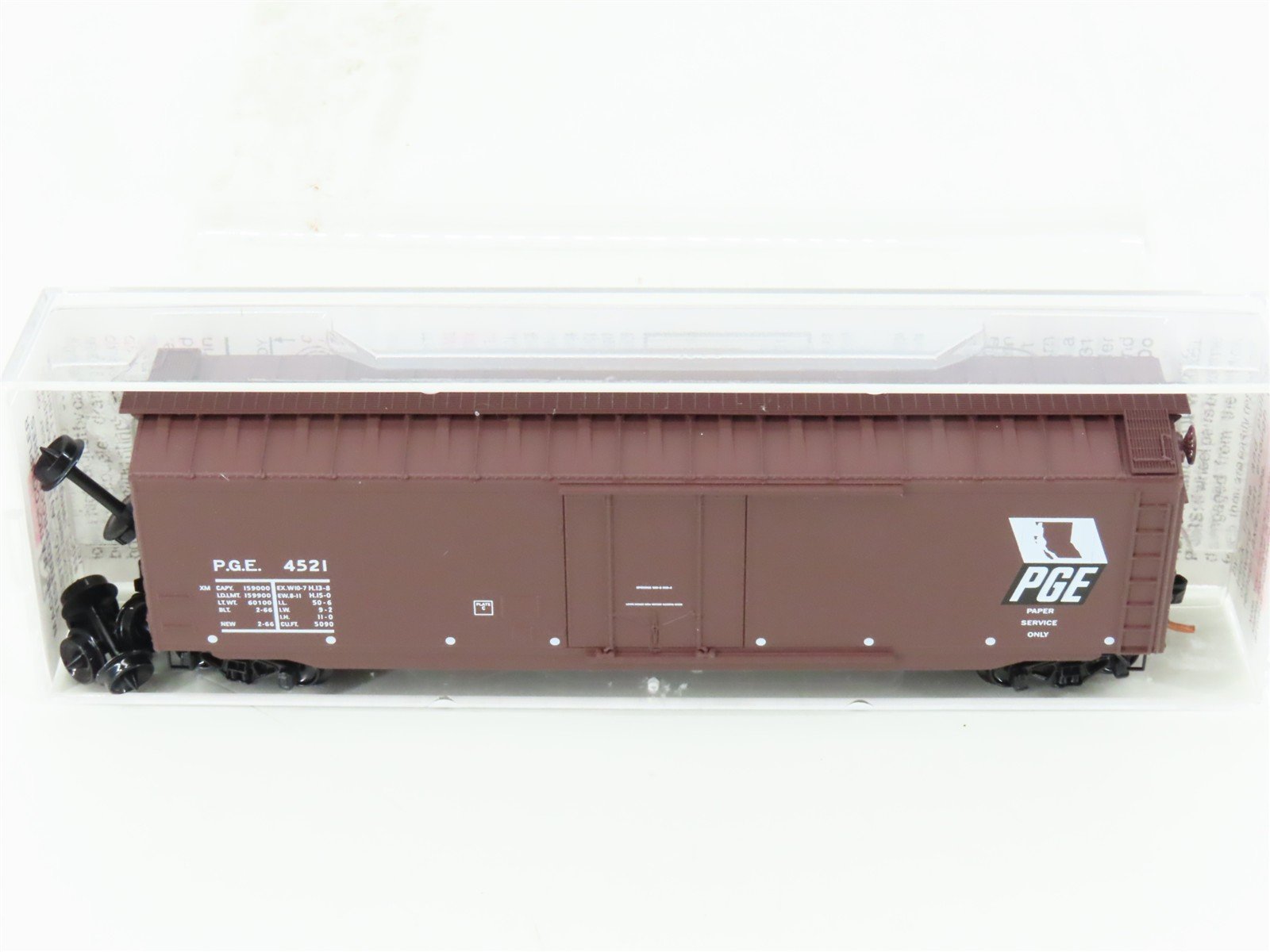 N Scale Micro-Trains MTL 32260 PGE Pacific Great Eastern 50' Box Car #4521