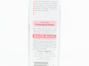 N Scale Micro-Trains MTL 32260 PGE Pacific Great Eastern 50' Box Car #4521