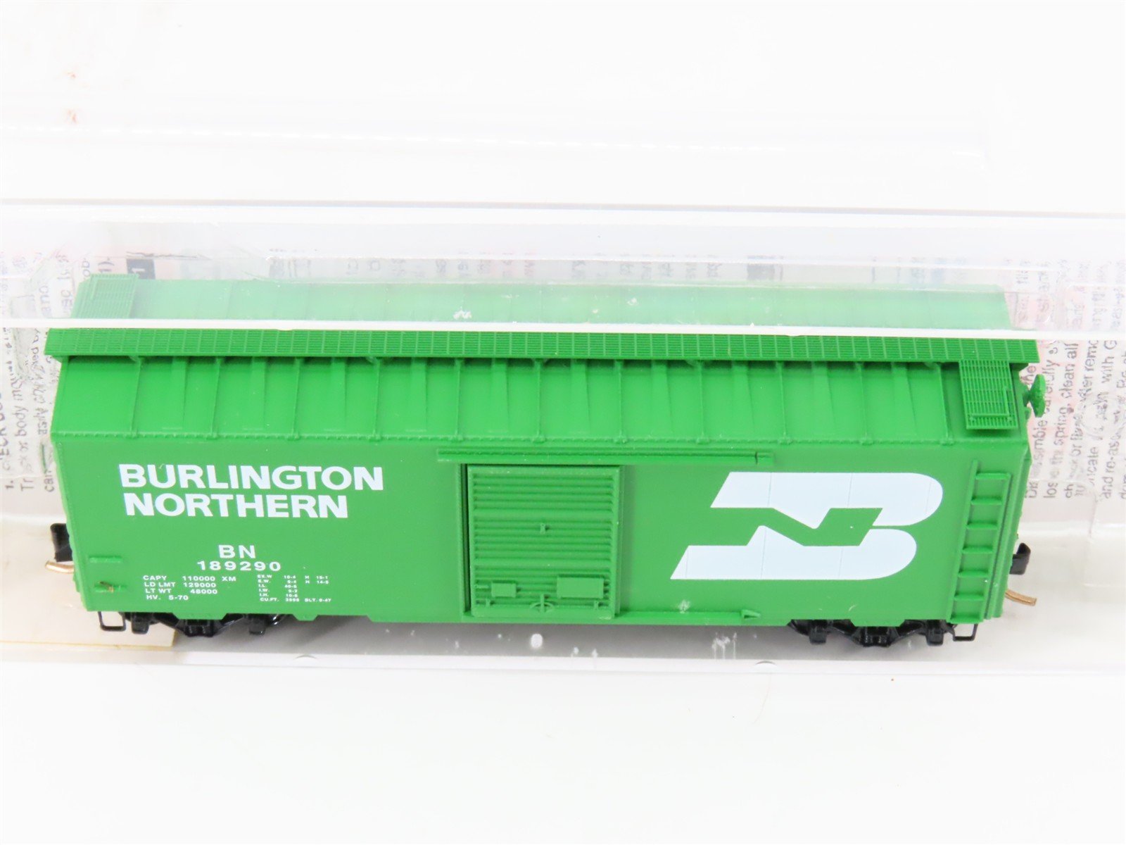N Scale Micro-Trains MTL 20306/3 BN Burlington Northern 40' Box Car #189290