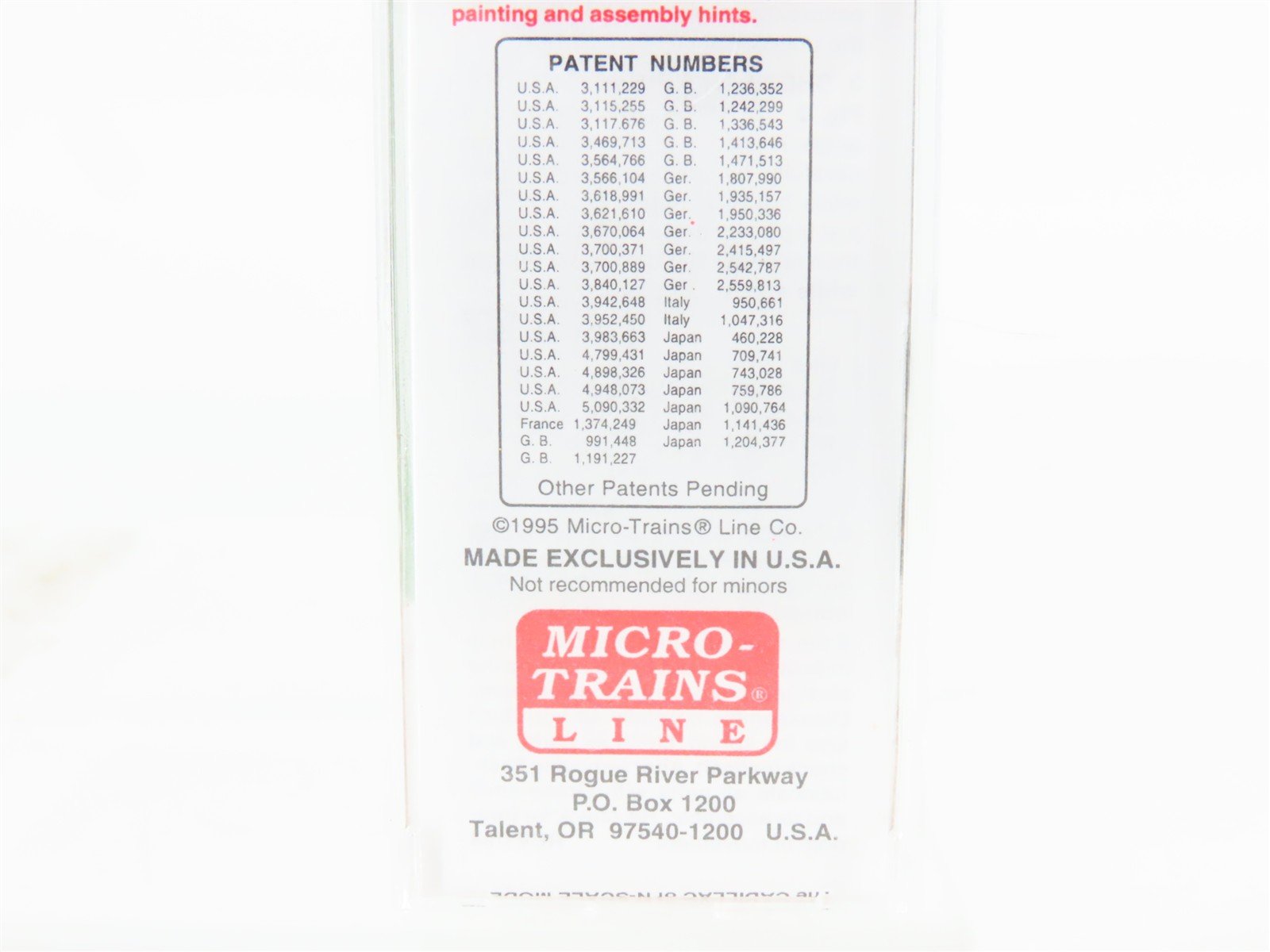 N Scale Micro-Trains MTL 20306/3 BN Burlington Northern 40' Box Car #189290