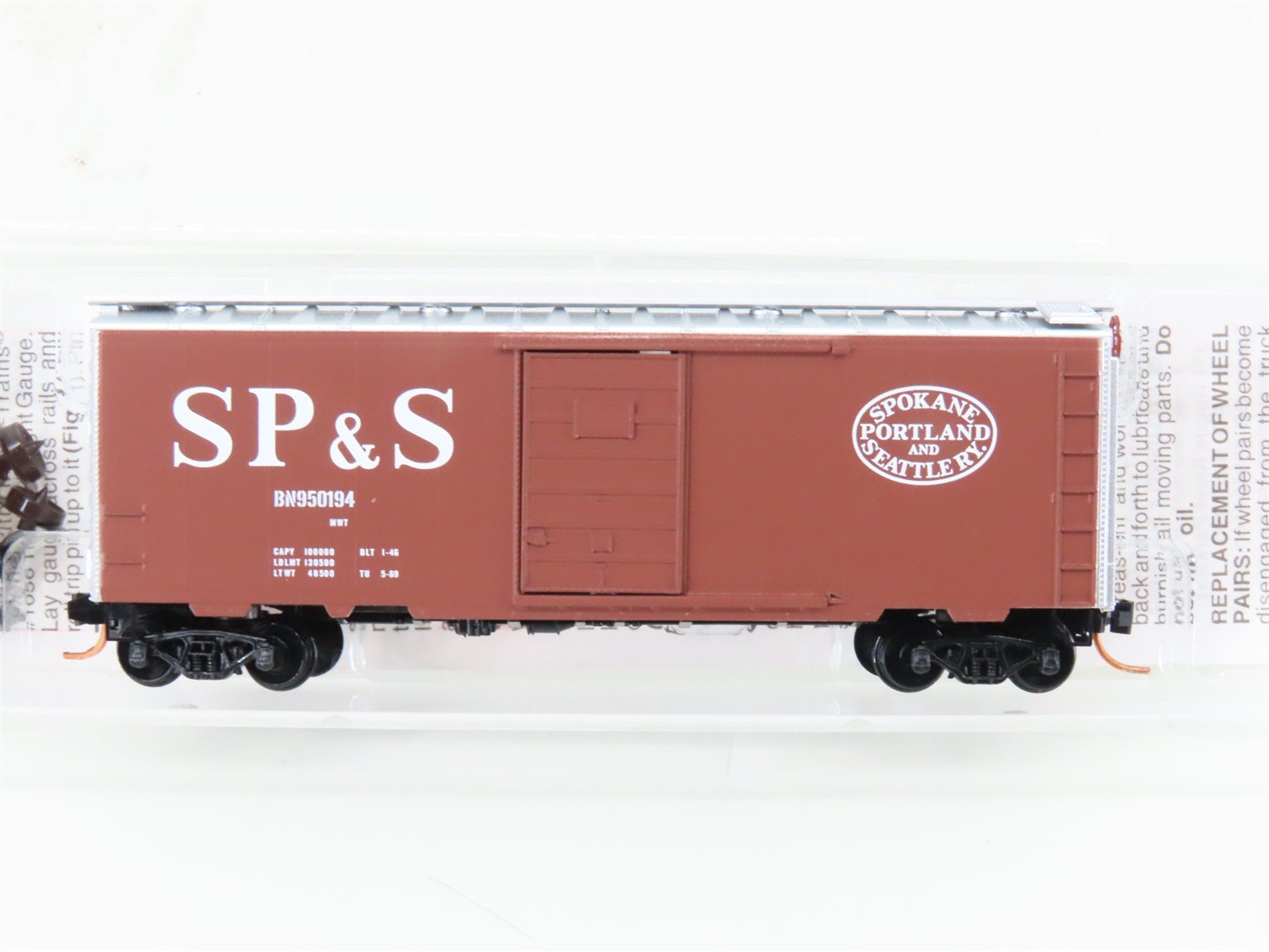 N Micro-Trains 02000726 SP&S Spokane Portland & Seattle 40' Box Car #BN950194