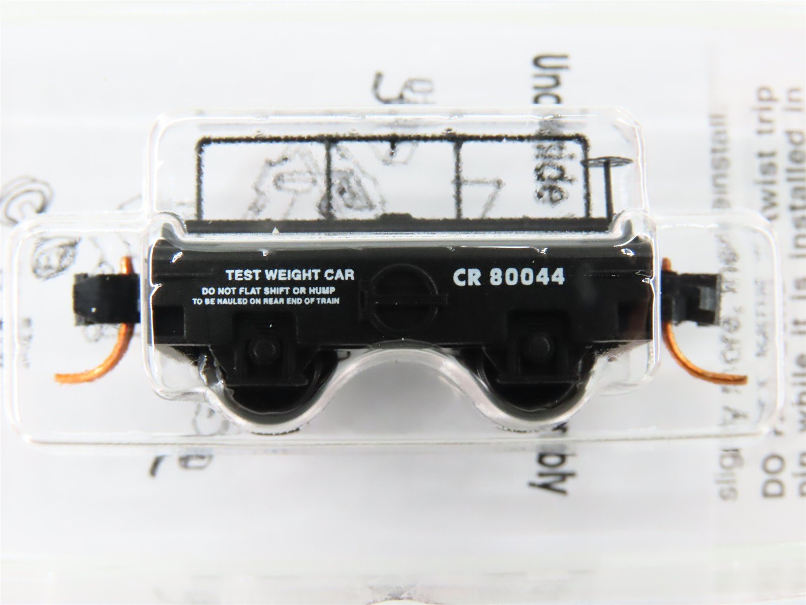 N Scale Micro-Trains MTL 12100050 CR Conrail Railroad Scale Test Car #80044
