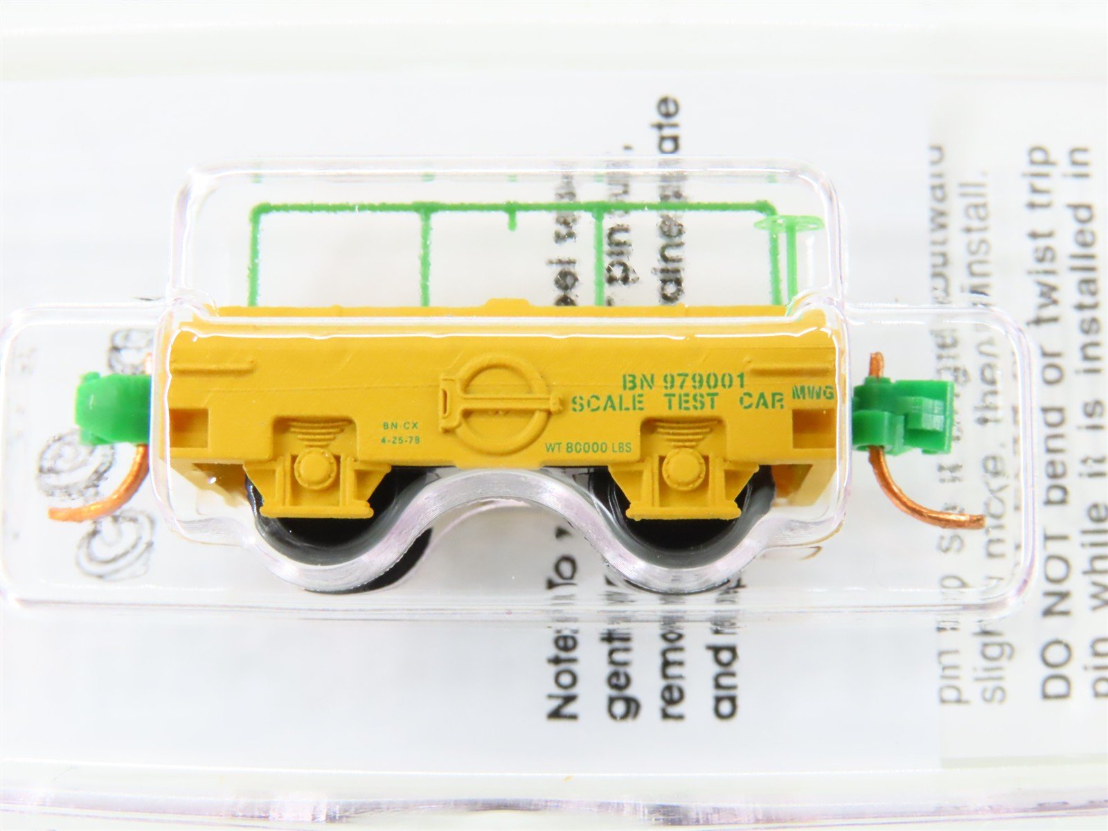 N Scale Micro-Trains MTL 12100070 BN Burlington Northern Scale Test Car #979001