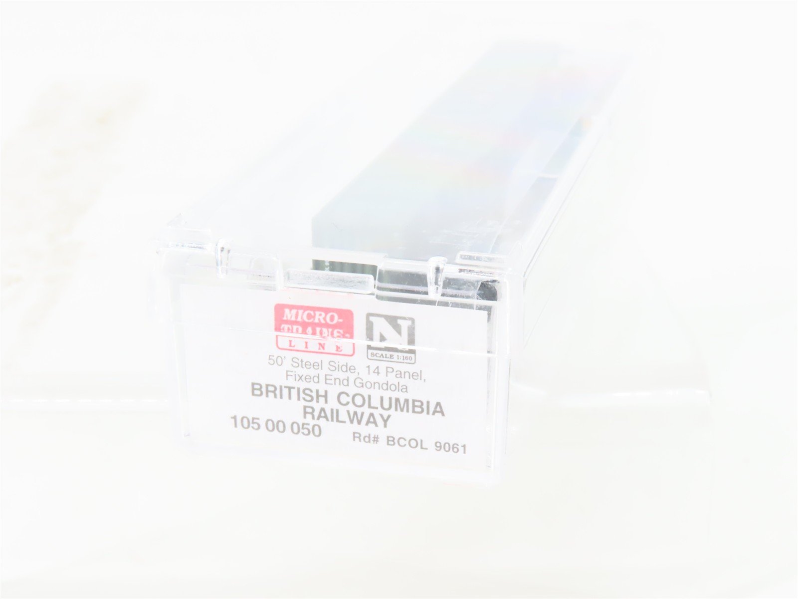 N Micro-Trains MTL 10500050 BCOL British Columbia Railway 50' Gondola #9061