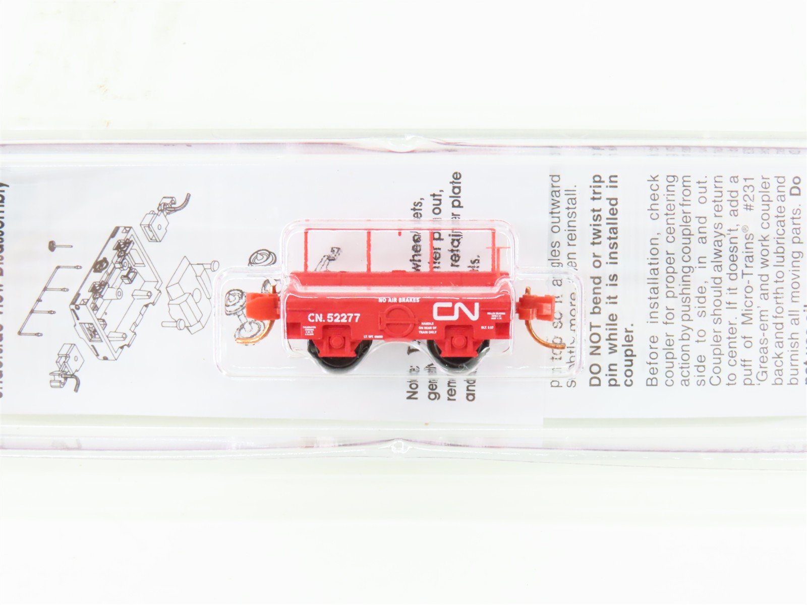 N Scale Micro-Trains MTL 12100090 CN Canadian National Scale Test Car #52277