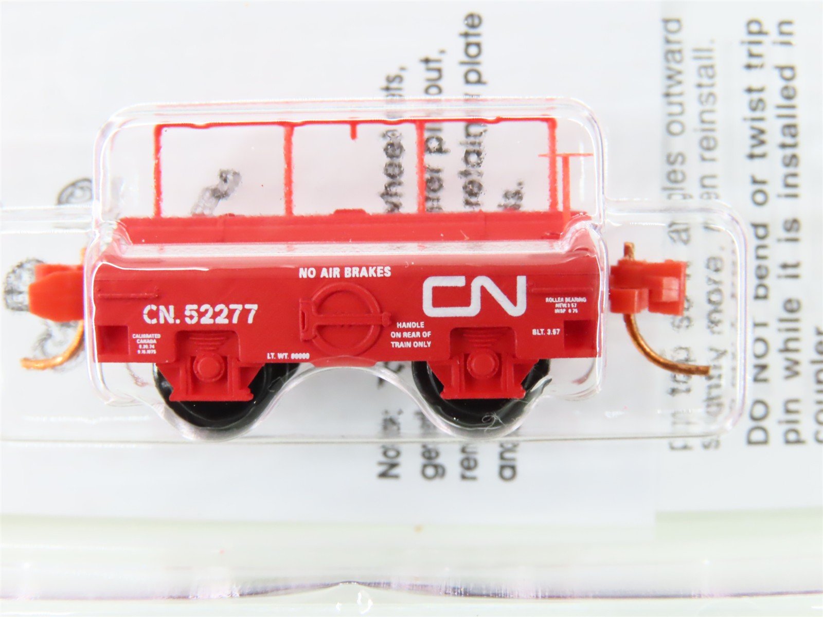 N Scale Micro-Trains MTL 12100090 CN Canadian National Scale Test Car #52277