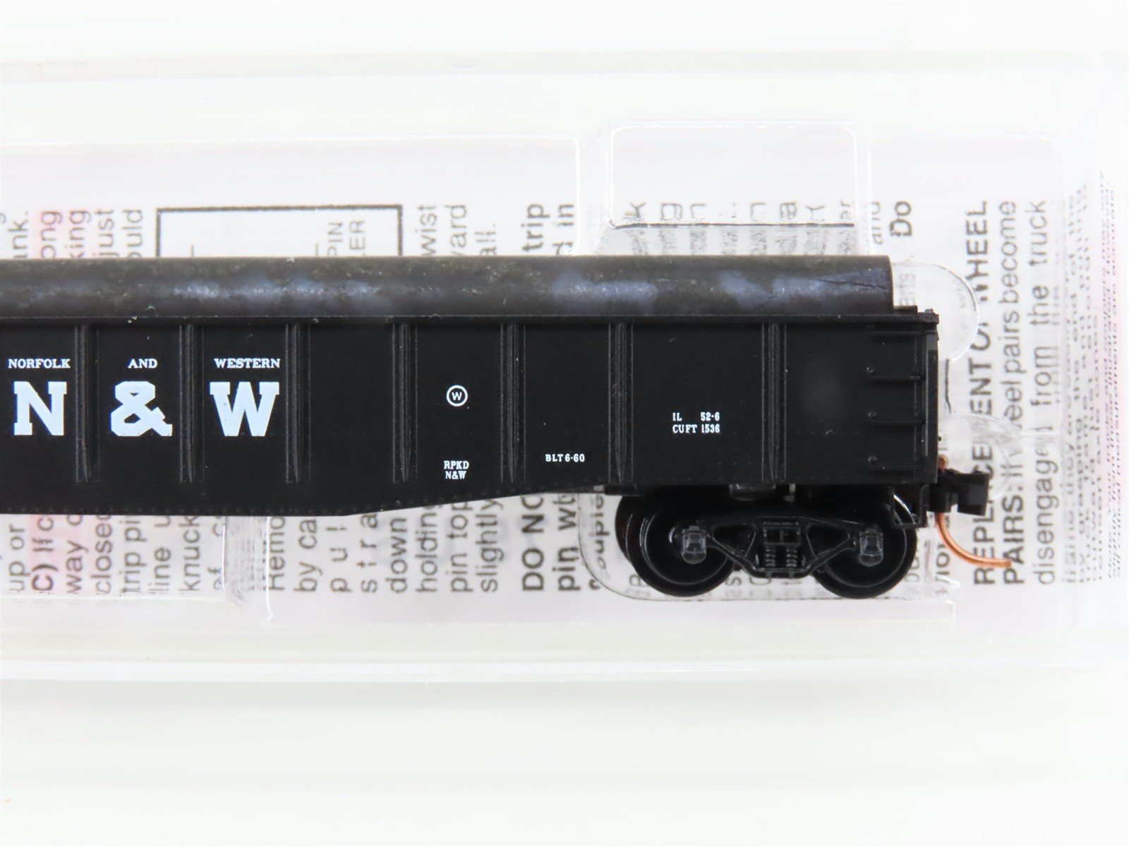 N Scale Micro-Trains MTL 04600190 N&W Norfolk & Western 50' Gondola #72216