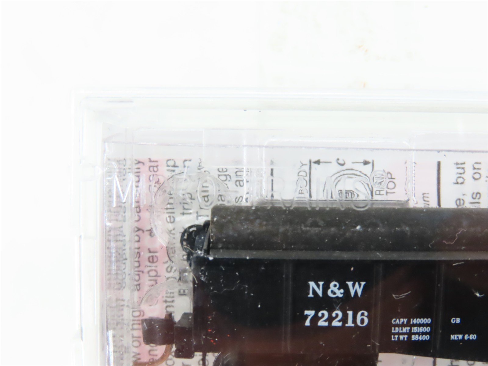 N Scale Micro-Trains MTL 04600190 N&W Norfolk & Western 50' Gondola #72216