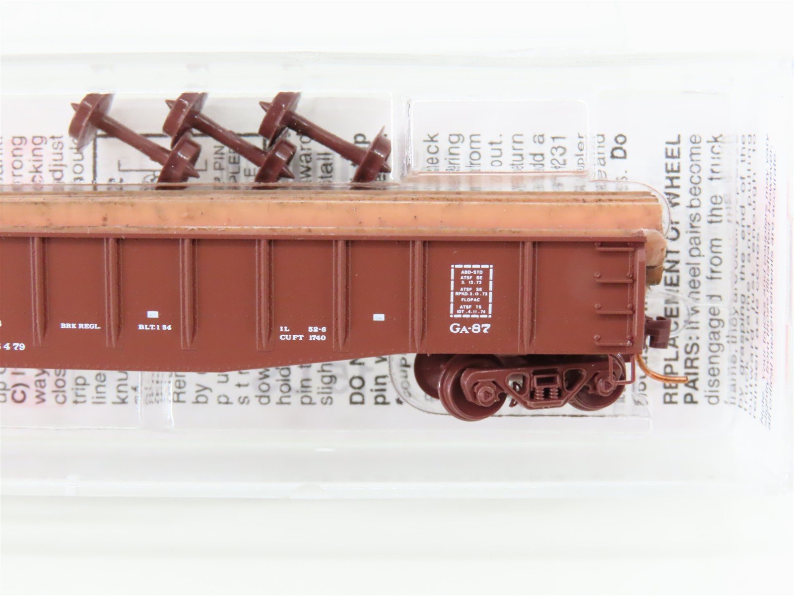 N Scale Micro-Trains MTL 04600080 ATSF Santa Fe Railroad 50' Gondola #75045
