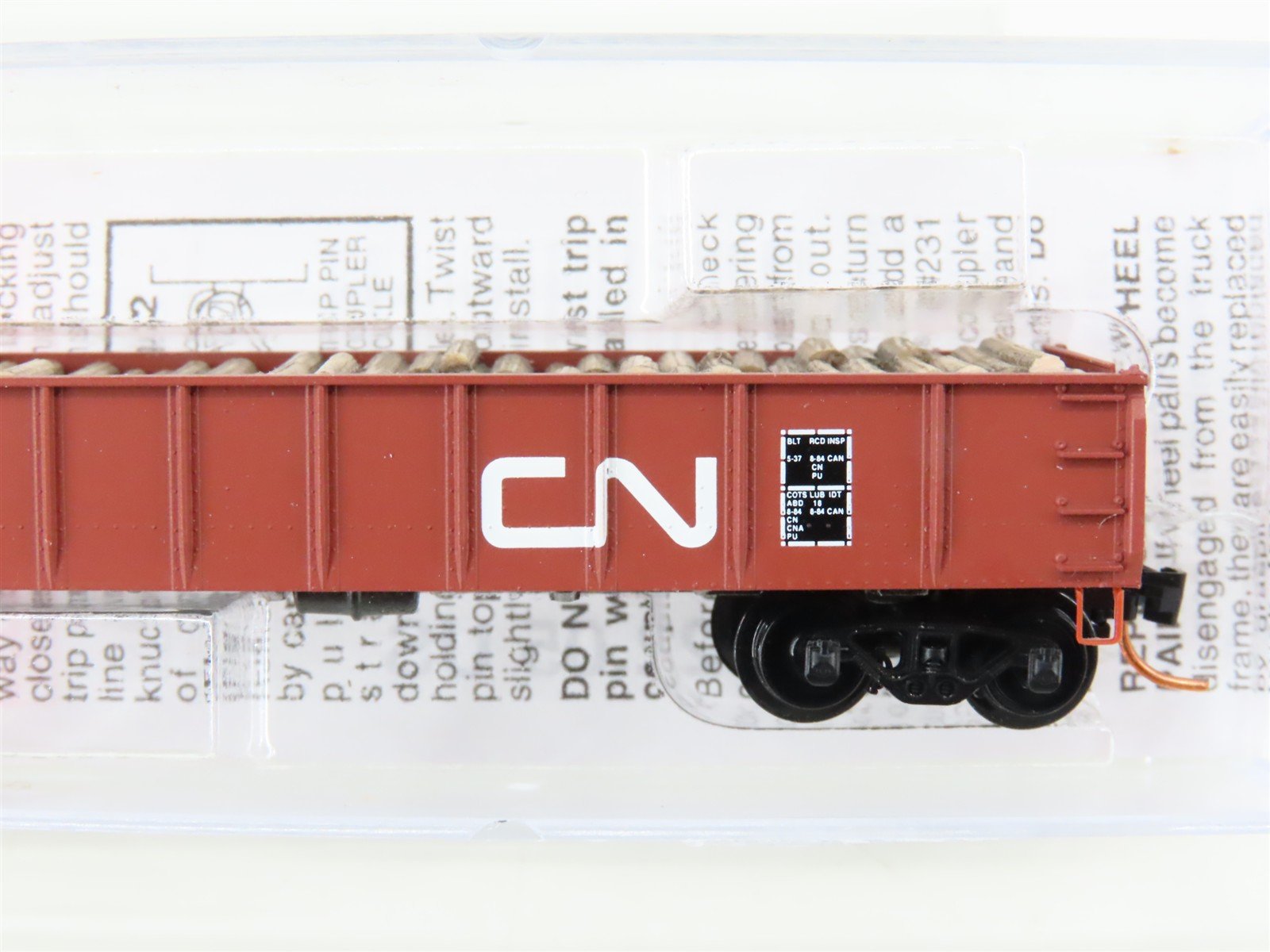 N Scale Micro-Trains MTL 04800120 CN Canadian National 50' Gondola #163553