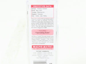 N Scale Micro-Trains MTL 04800120 CN Canadian National 50' Gondola #163553