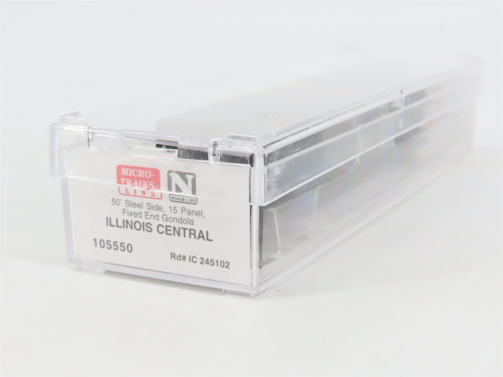 N Micro-Trains MTL 105550 IC Illinois Central 50' Fixed End Gondola #245102