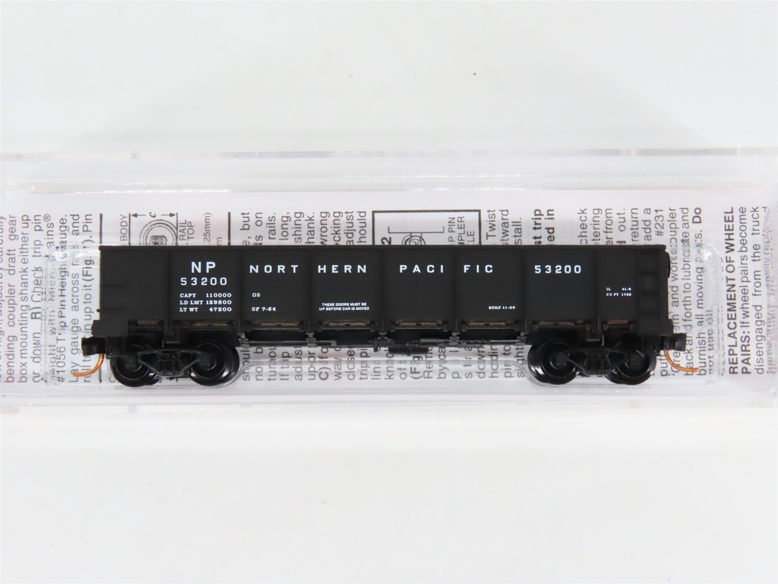 N Scale Micro-Trains MTL 08300042 NP Northern Pacific 40' Gondola #53200