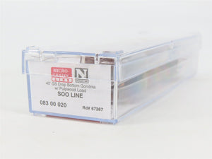N Scale Micro-Trains MTL 08300020 SOO Line 40' Gondola #67267 w/ Load