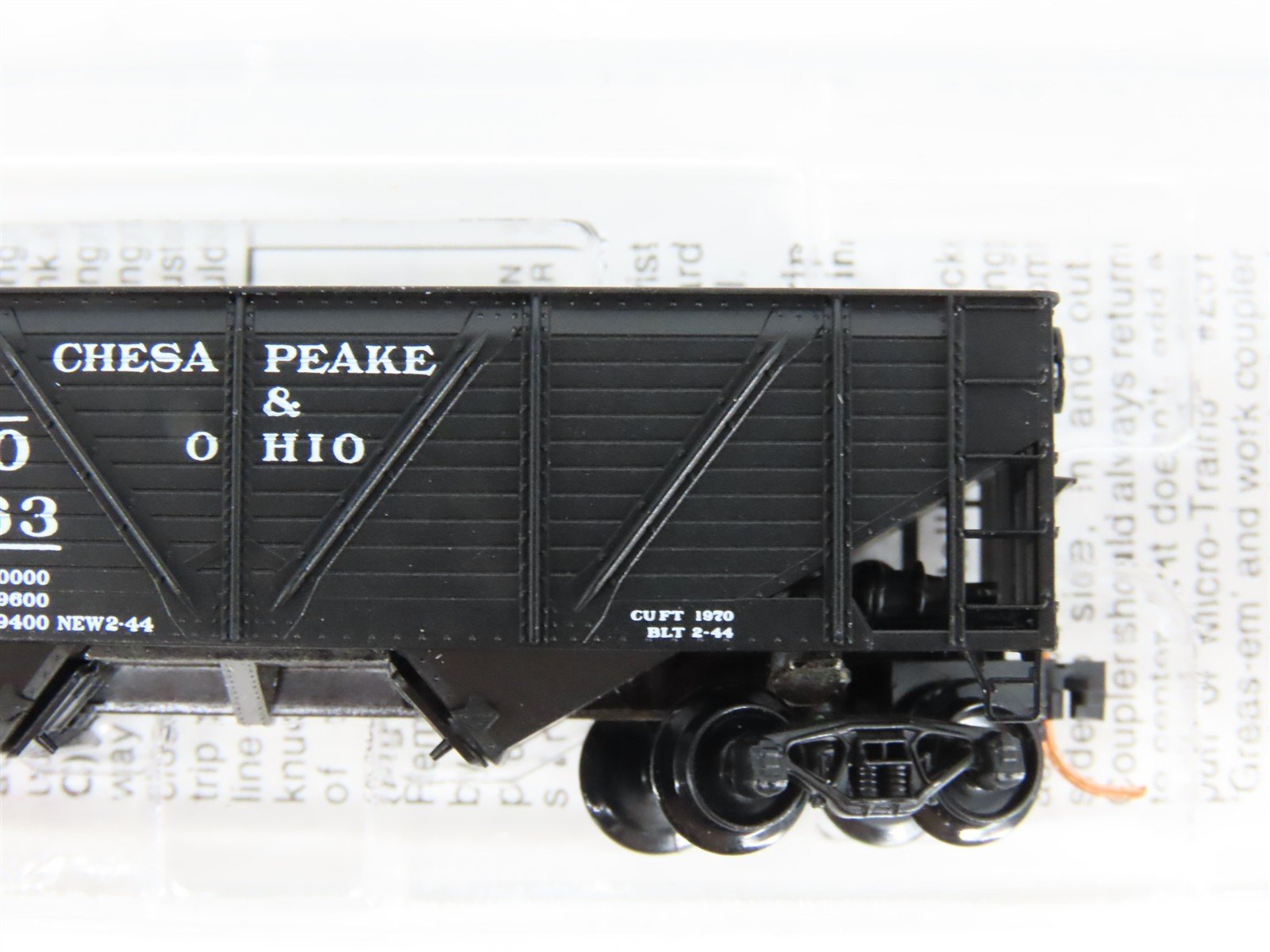N Scale Micro-Trains MTL 57070 C&O Chesapeake & Ohio 2-Bay Hopper #55463