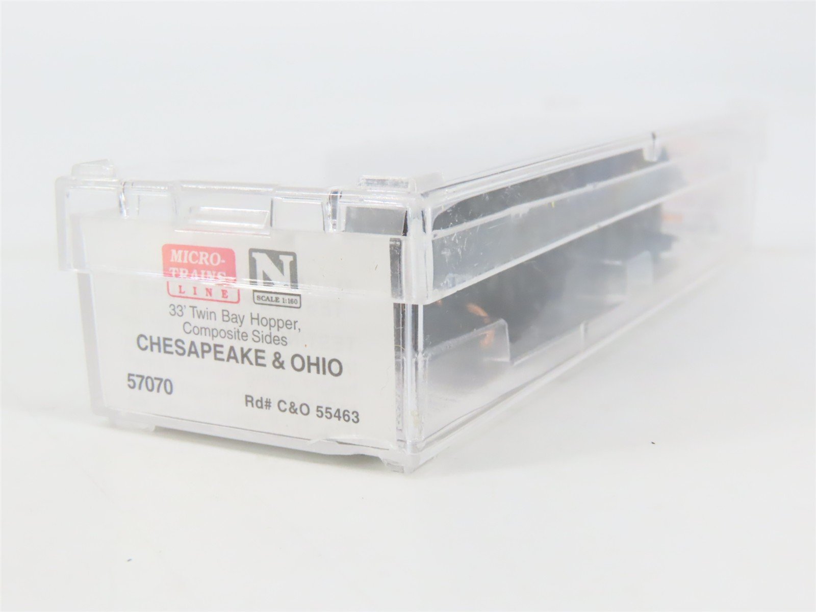 N Scale Micro-Trains MTL 57070 C&O Chesapeake & Ohio 2-Bay Hopper #55463