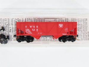 N Scale Micro-Trains MTL 57020 CB&Q Burlington Route 2-Bay Hopper #194328