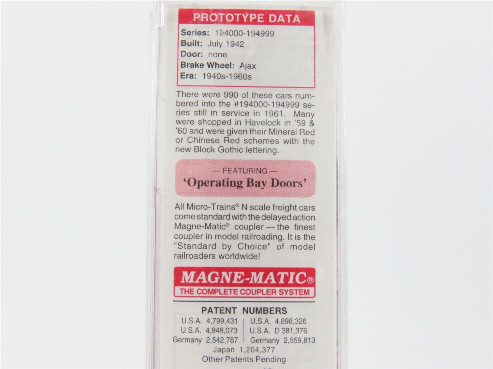 N Scale Micro-Trains MTL 57020 CB&Q Burlington Route 2-Bay Hopper #194328