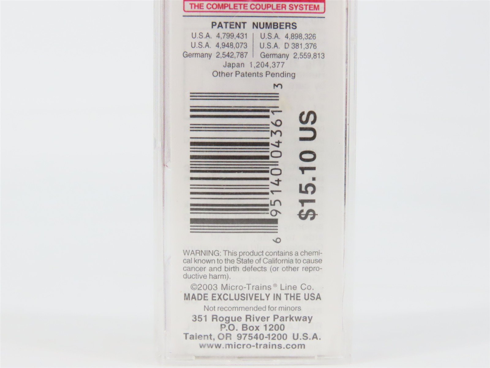 N Scale Micro-Trains MTL 57020 CB&Q Burlington Route 2-Bay Hopper #194328