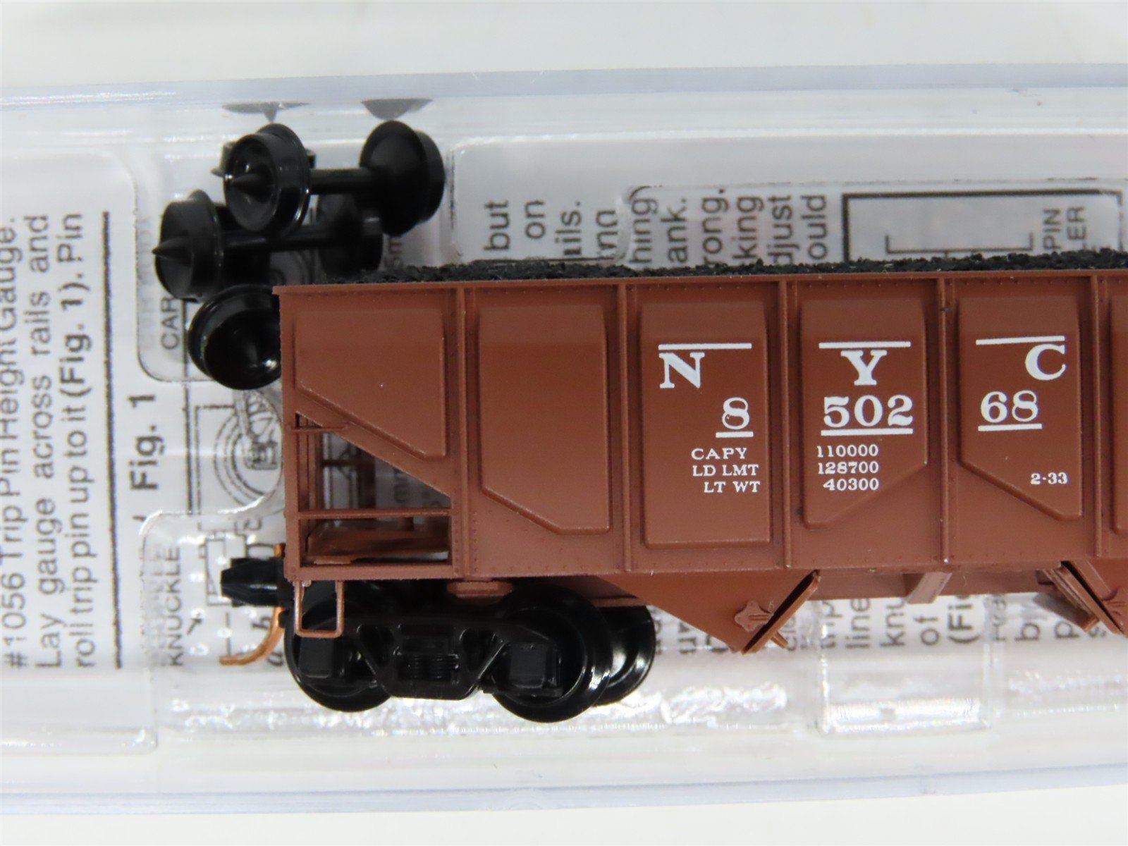 N Scale Micro-Trains MTL 08500021 NYC New York Central 2-Bay Open Hopper #850268