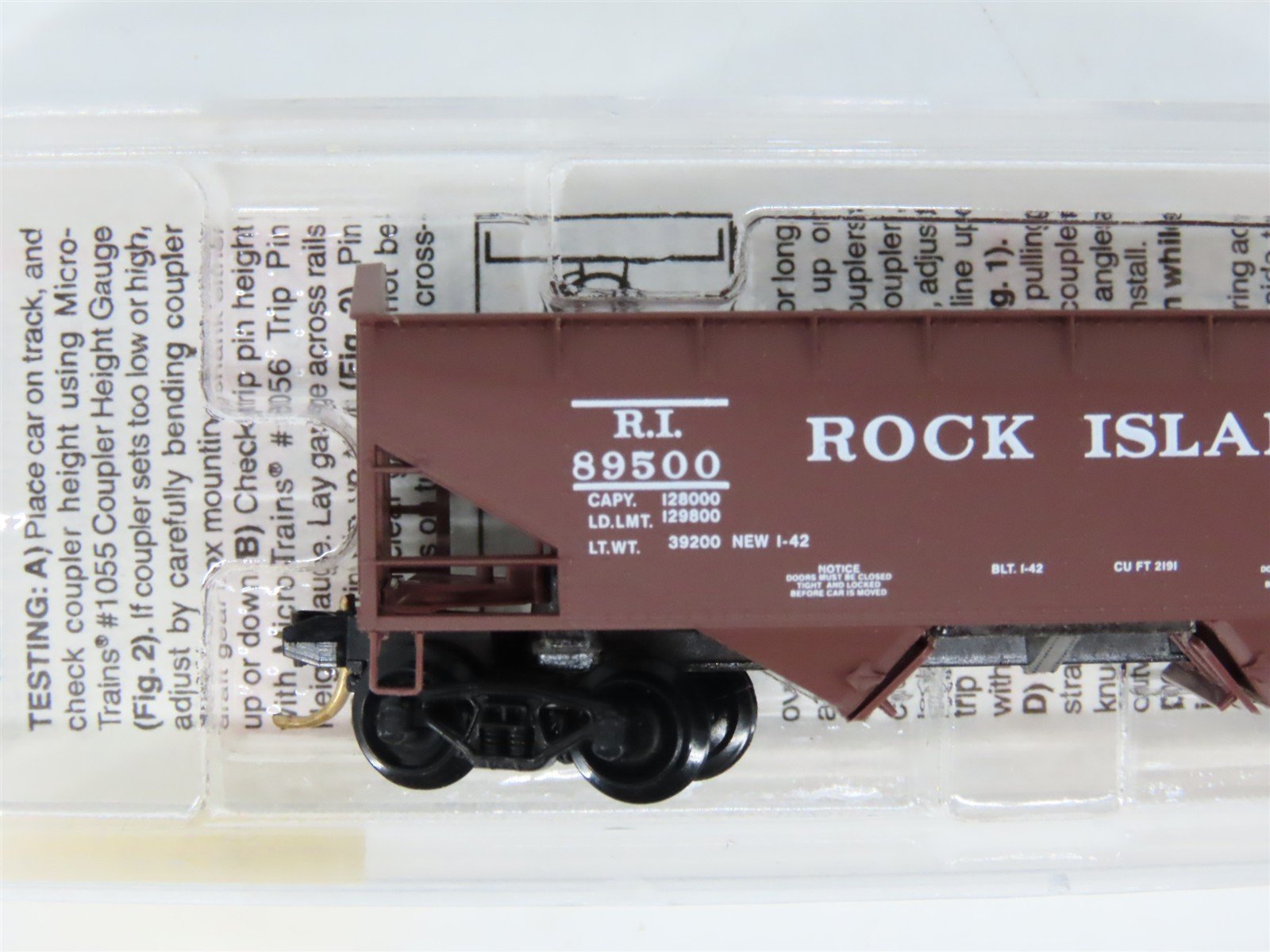 N Scale Micro-Trains MTL 90010 RI Rock Island 2-Bay Open Hopper #89500