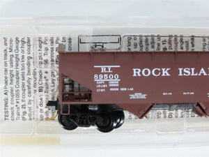N Scale Micro-Trains MTL 90010 RI Rock Island 2-Bay Open Hopper #89500