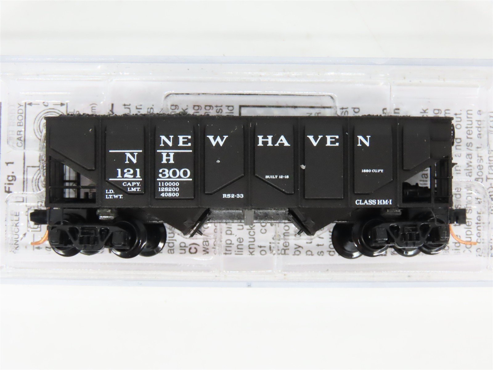 N Scale Micro-Trains MTL 08500030 NH New Haven 2-Bay Hopper #121300