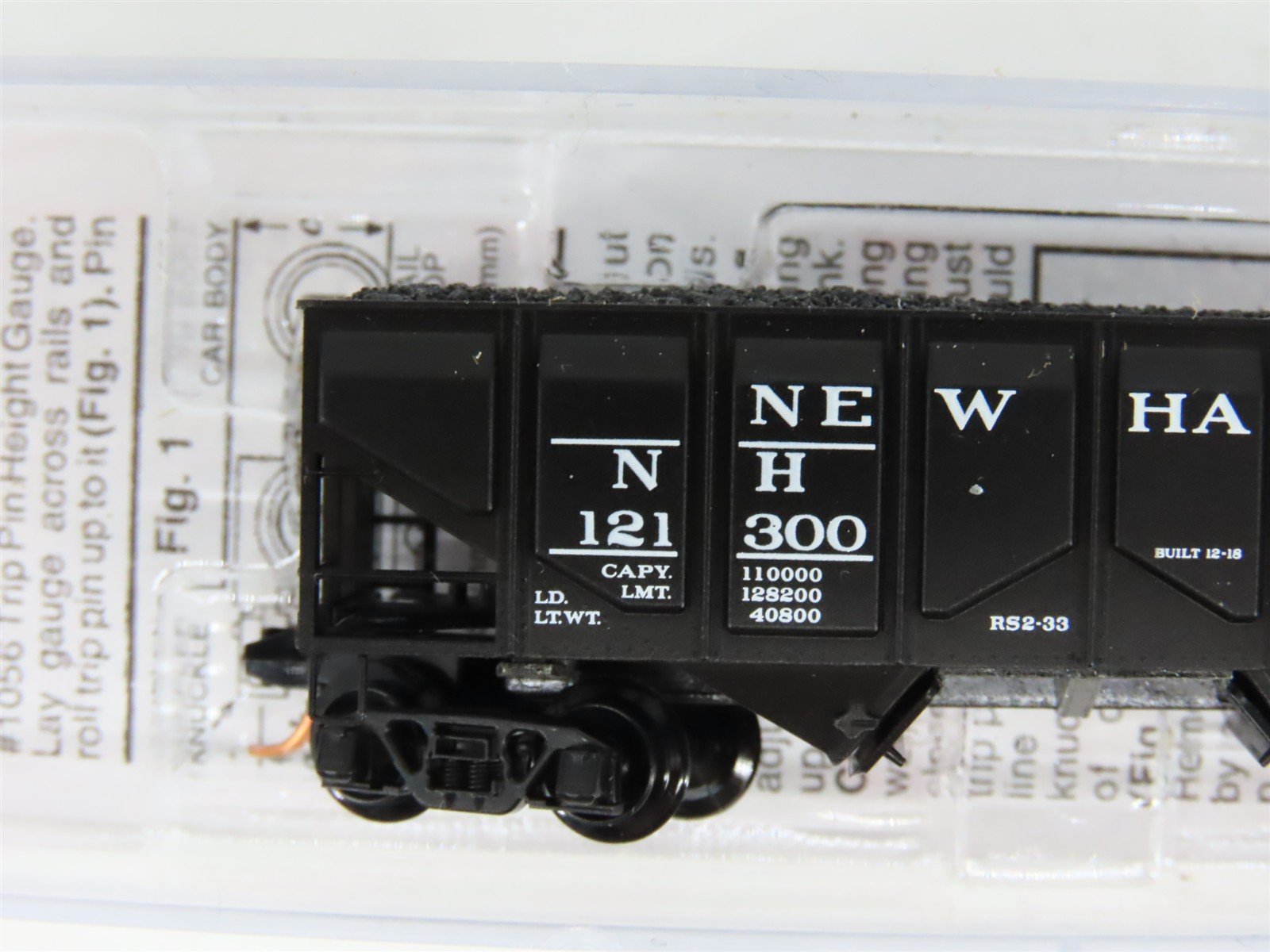 N Scale Micro-Trains MTL 08500030 NH New Haven 2-Bay Hopper #121300