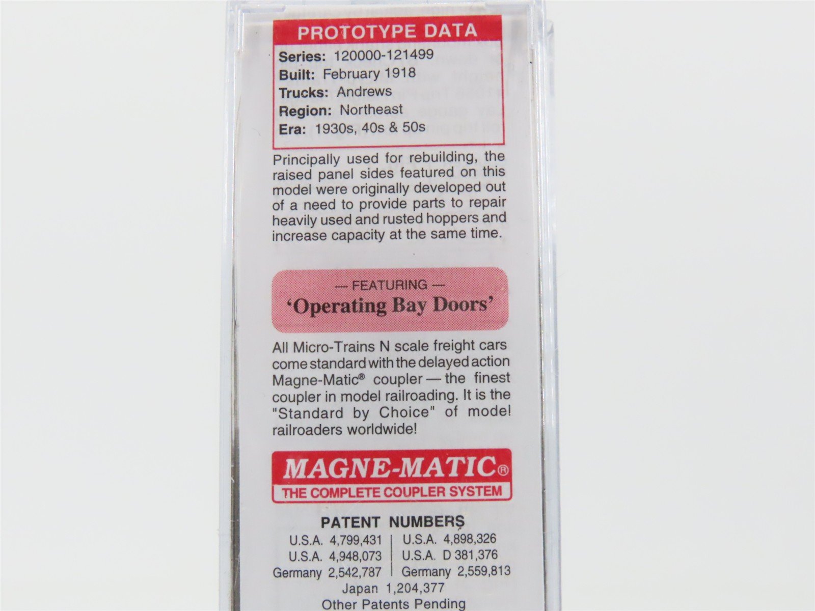 N Scale Micro-Trains MTL 08500030 NH New Haven 2-Bay Hopper #121300