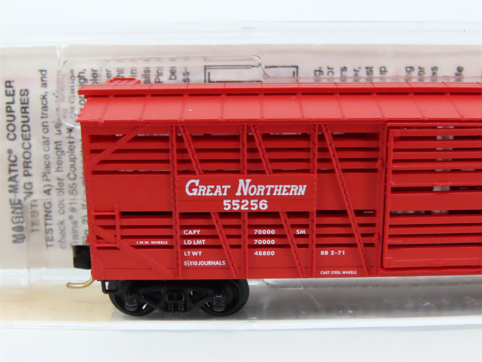 N Scale Micro-Trains MTL 35020 GN Great Northern Railway 40' Stock Car #55256