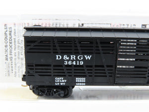 N Scale Micro-Trains MTL 35090 D&RGW Rio Grande 40' Despatch Stock Car #36419