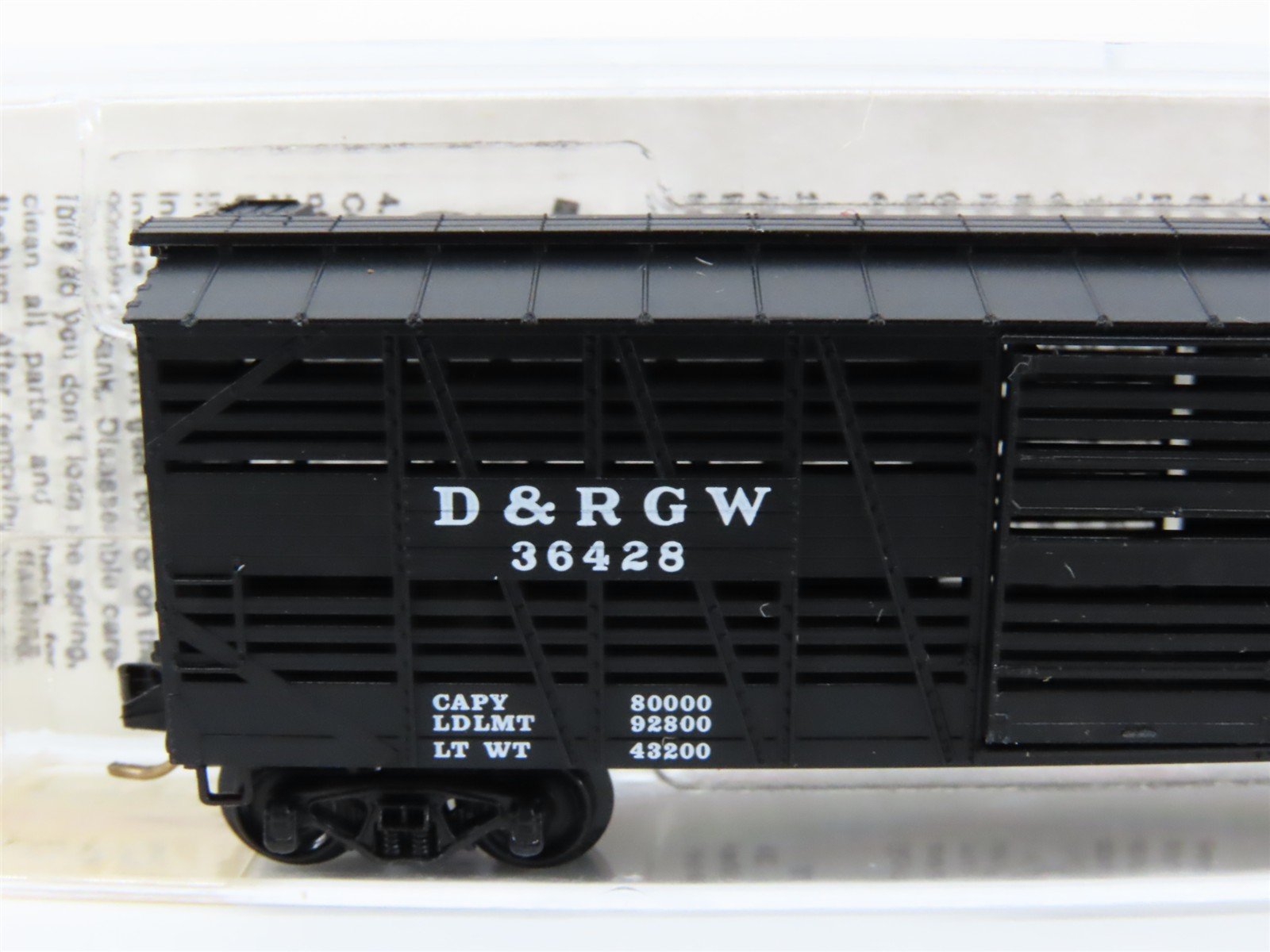 N Scale Micro-Trains MTL 35090 D&RGW Rio Grande 40' Despatch Stock Car #36428