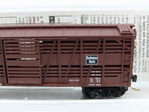 N Scale Micro-Trains MTL 35130 CB&Q Burlington Route 40' Stock Car #52145