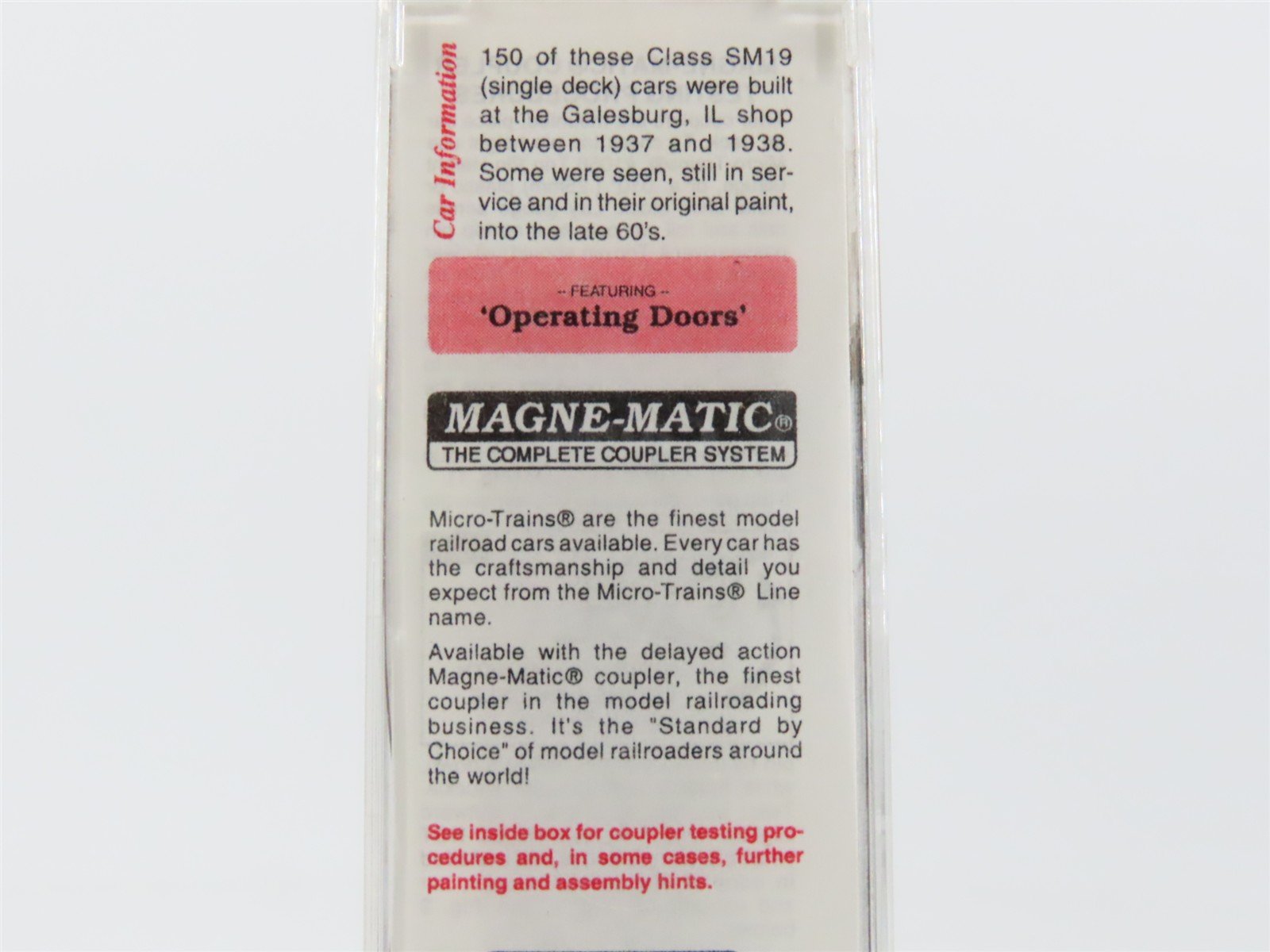 N Scale Micro-Trains MTL 35130 CB&Q Burlington Route 40' Stock Car #52145