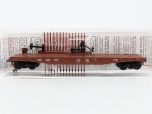 N Scale Micro-Trains MTL 45110 SOO Line 50' Fishbelly Side Flat Car #5275
