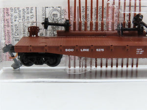 N Scale Micro-Trains MTL 45110 SOO Line 50' Fishbelly Side Flat Car #5275