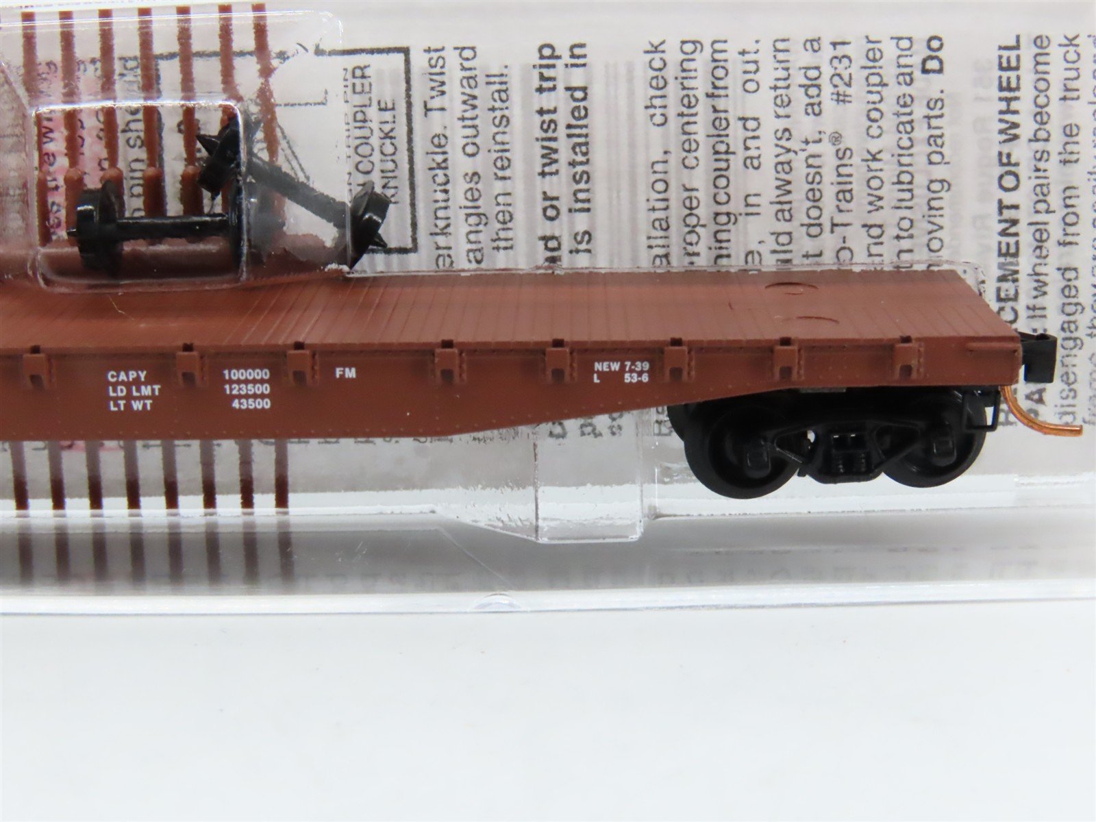 N Scale Micro-Trains MTL 45110 SOO Line 50' Fishbelly Side Flat Car #5275
