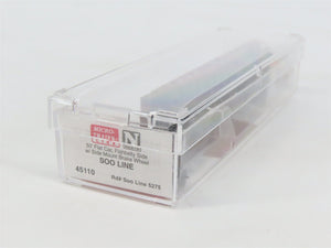N Scale Micro-Trains MTL 45110 SOO Line 50' Fishbelly Side Flat Car #5275