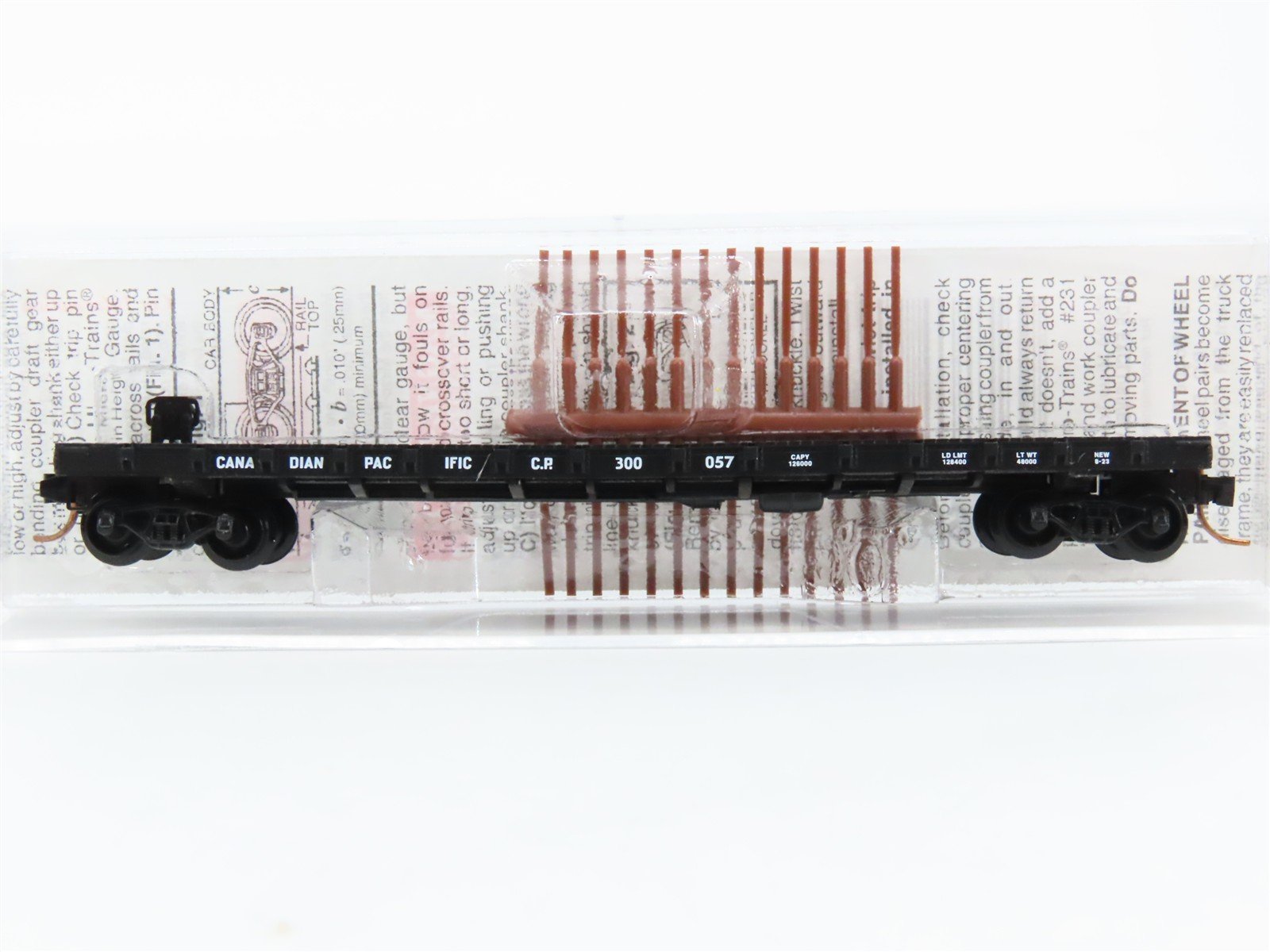 N Scale Micro-Trains MTL 44040 CP Canadian Pacific Railroad 50' Flat Car #300057