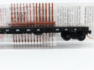 N Scale Micro-Trains MTL 44040 CP Canadian Pacific Railroad 50' Flat Car #300057