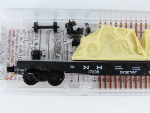 N Scale Micro-Trains MTL 45270 NH New Haven 50' Flat Car #17208 w/ Load