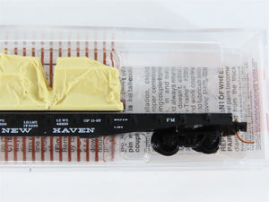 N Scale Micro-Trains MTL 45270 NH New Haven 50' Flat Car #17208 w/ Load