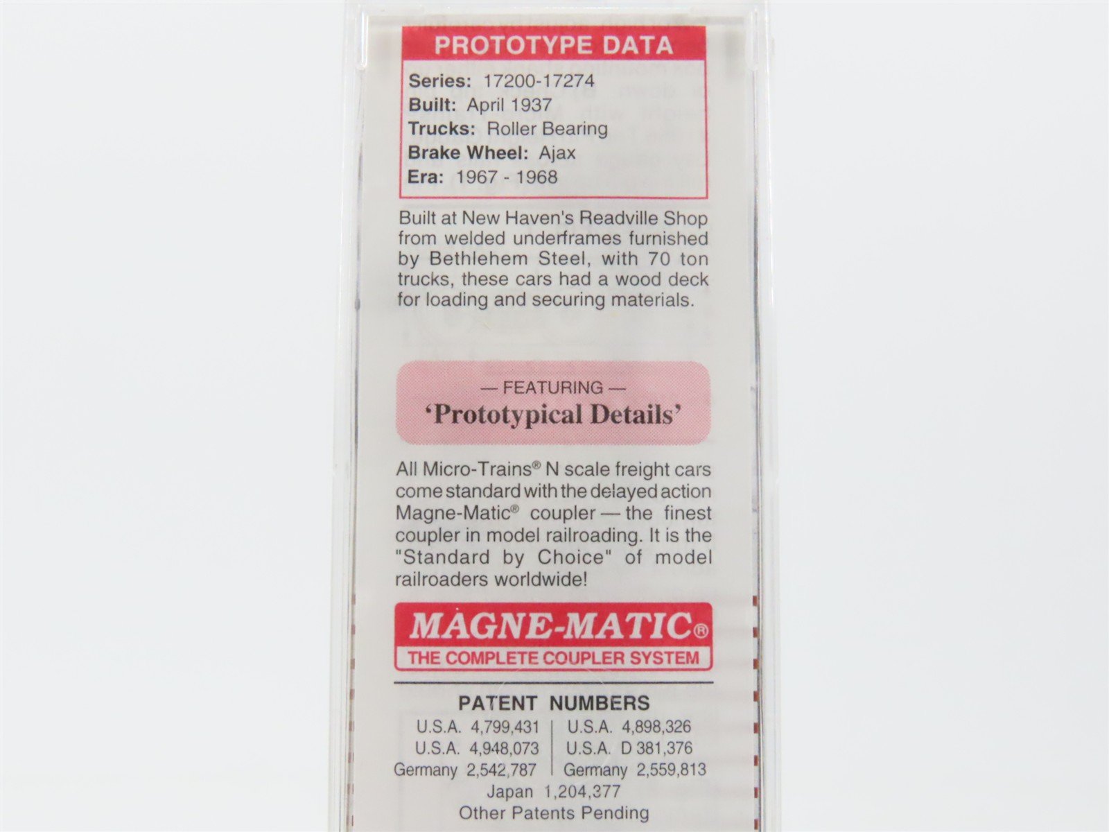 N Scale Micro-Trains MTL 45270 NH New Haven 50' Flat Car #17208 w/ Load