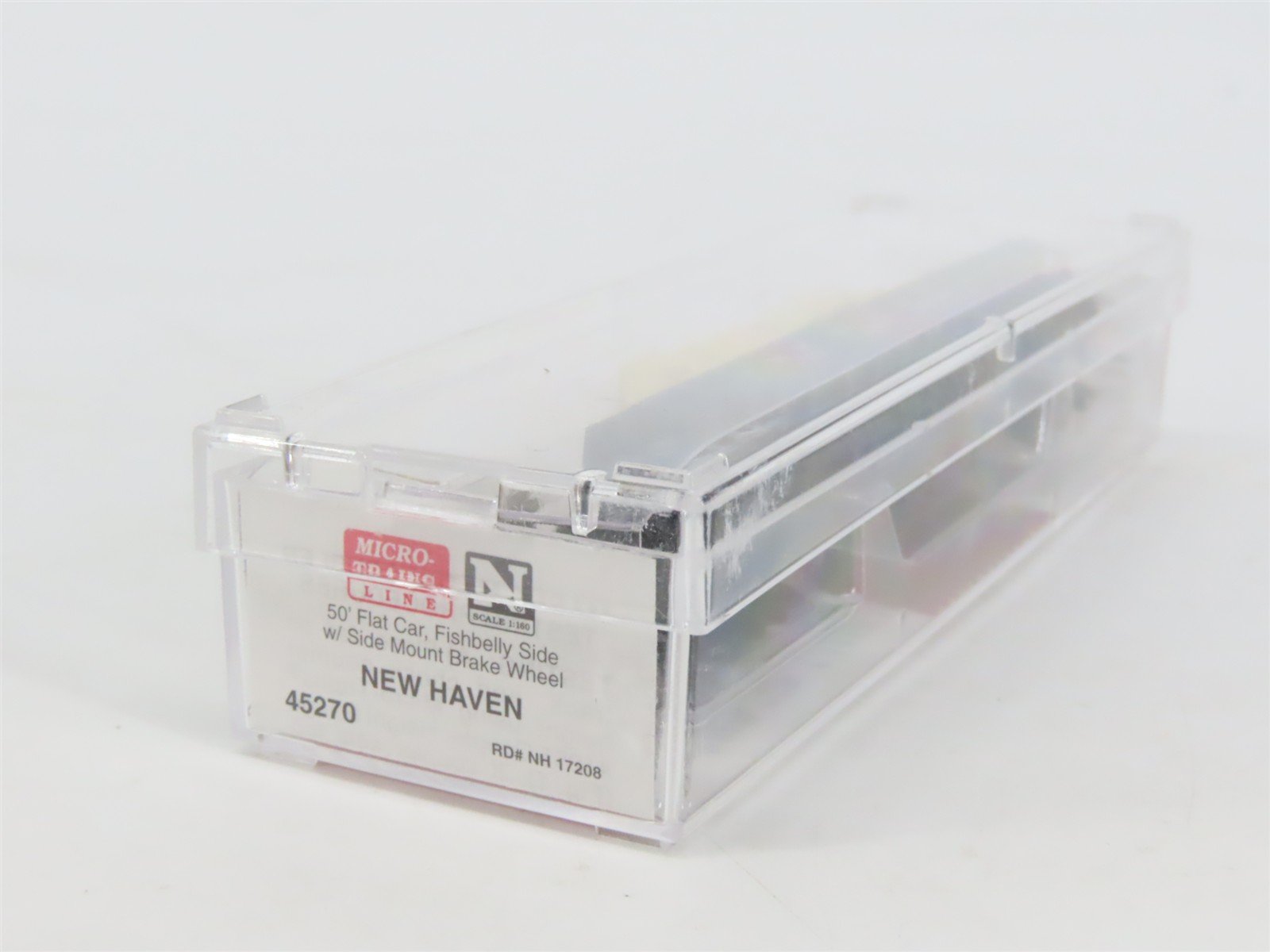 N Scale Micro-Trains MTL 45270 NH New Haven 50' Flat Car #17208 w/ Load